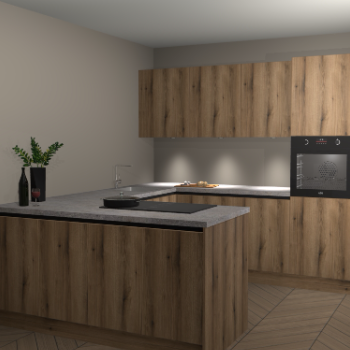 Goud Eiken greeploze keuken Rosario 67746