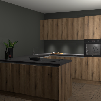 Goud Eiken greeploze keuken Rosario 67763