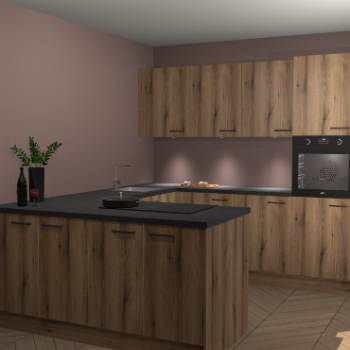 Goud Eiken keuken Rosario 67765