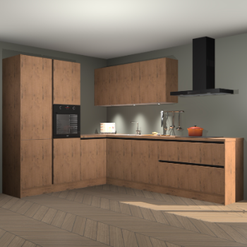 Astoria eiken greeploze keuken Parla 83295