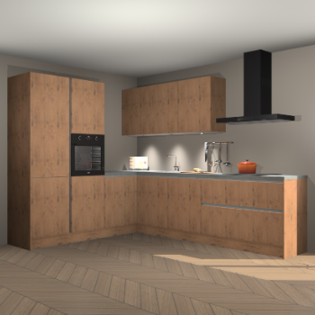 Astoria eiken greeploze keuken Parla 83341