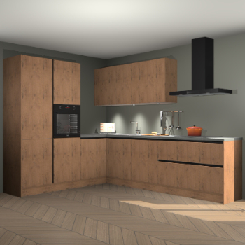 Astoria eiken greeploze keuken Parla 83345