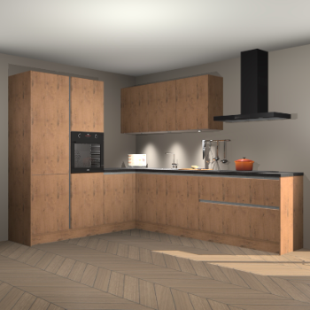 Astoria eiken greeploze keuken Parla 83348