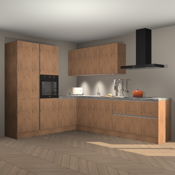 Astoria eiken greeploze keuken Parla 83354