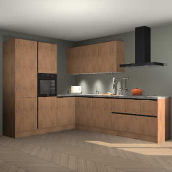 Astoria eiken greeploze keuken Parla 83357