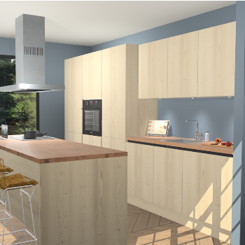 Vuren greeploze keuken Straatsburg 49170