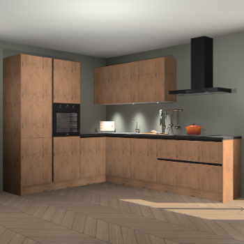 Astoria eiken greeploze keuken Parla 83687