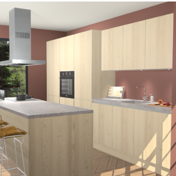 Vuren greeploze keuken Straatsburg 49397