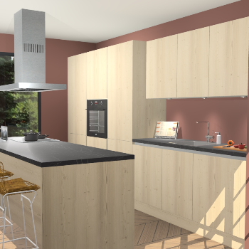 Vuren greeploze keuken Straatsburg 49398