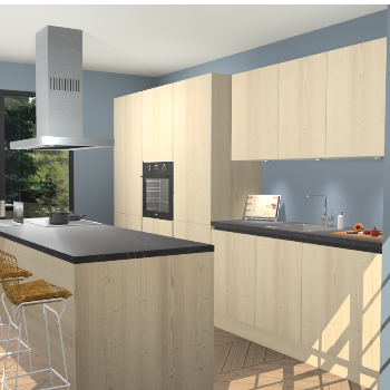 Vuren greeploze keuken Straatsburg 49420