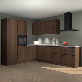 Noten greeploze keuken Parla 91096