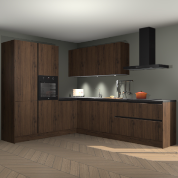 Noten greeploze keuken Parla 91097