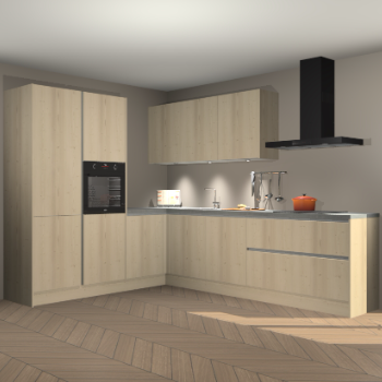 Vuren greeploze keuken Parla 91001