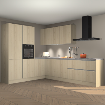 Vuren greeploze keuken Parla 91031