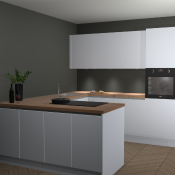 Sneeuwwitte greeploze keuken Rosario 69299