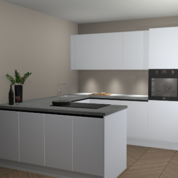 Sneeuwwitte greeploze keuken Rosario 69361