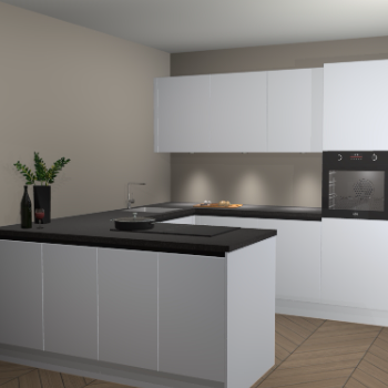 Sneeuwwitte greeploze keuken Rosario 69368