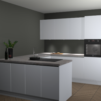 Sneeuwwitte greeploze keuken Rosario 69399