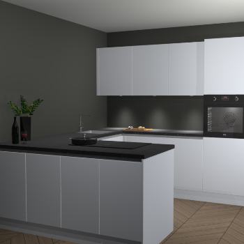 Sneeuwwitte greeploze keuken Rosario 69417