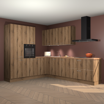 Goud eiken keuken Parla 84210