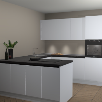 Sneeuwwitte greeploze keuken Rosario 69420