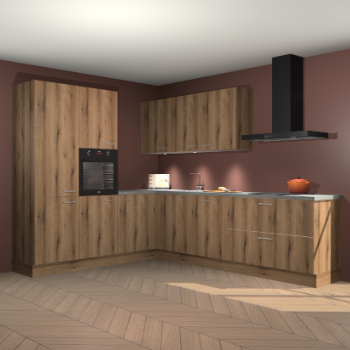 Goud eiken keuken Parla 84241