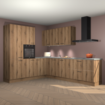 Goud eiken keuken Parla 84244