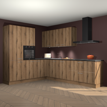 Goud eiken keuken Parla 84246