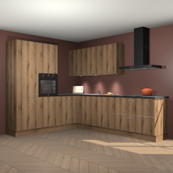 Goud eiken keuken Parla 84247