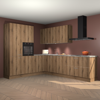 Goud eiken keuken Parla 84253