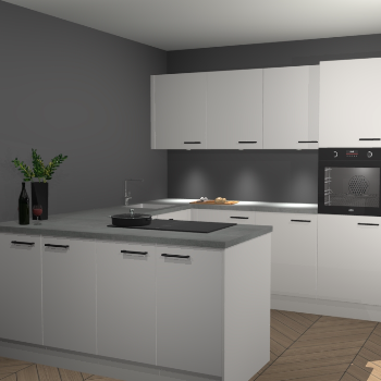 Zijdegrijze keuken Rosario 69503