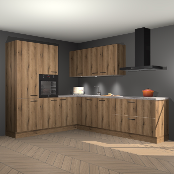 Goud eiken keuken Parla 84261