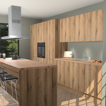 Goud Eiken keuken Straatsburg 49706