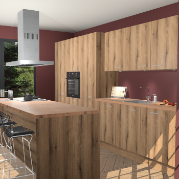 Goud Eiken keuken Straatsburg 49707