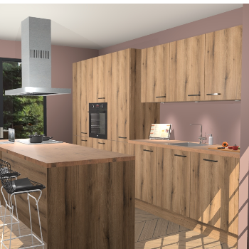 Goud Eiken keuken Straatsburg 49710