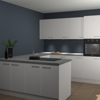 Zijdegrijze keuken Rosario 69500