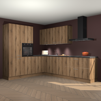 Goud eiken keuken Parla 84264