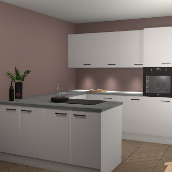 Zijdegrijze keuken Rosario 69504