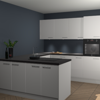 Zijdegrijze keuken Rosario 69514