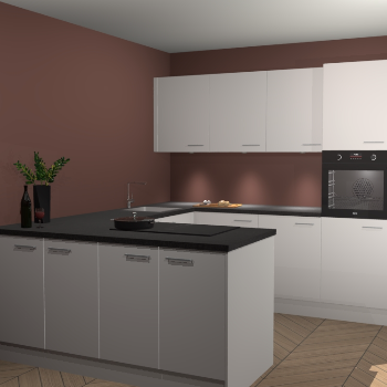 Zijdegrijze keuken Rosario 69515