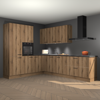 Goud eiken keuken Parla 84267