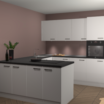 Zijdegrijze keuken Rosario 69518