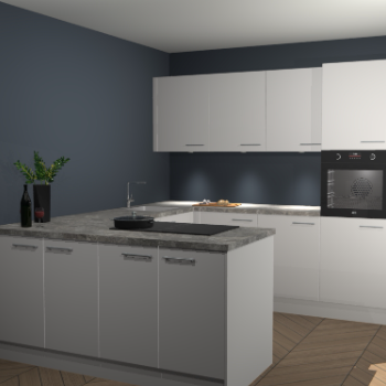 Zijdegrijze keuken Rosario 69527