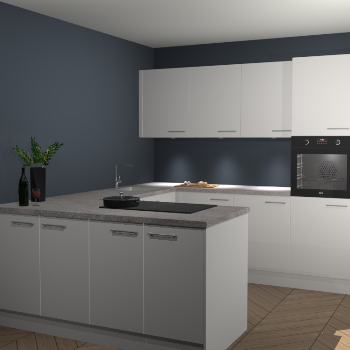 Zijdegrijze keuken Rosario 69578