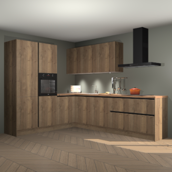 Chocolade eiken greeploze keuken Parla 84593