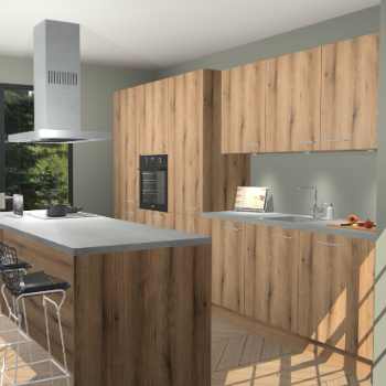 Goud Eiken keuken Straatsburg 49734