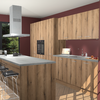 Goud Eiken keuken Straatsburg 49739