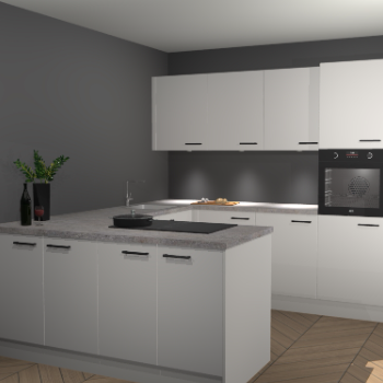 Zijdegrijze keuken Rosario 69581