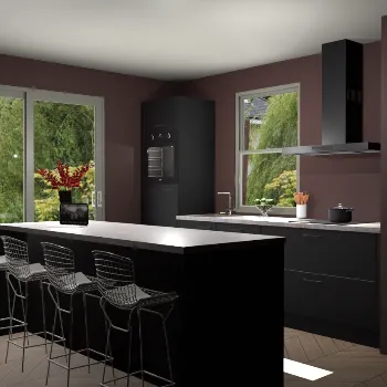 Zwarte keuken Toulouse 49230