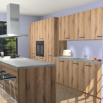 Goud Eiken keuken Straatsburg 49749